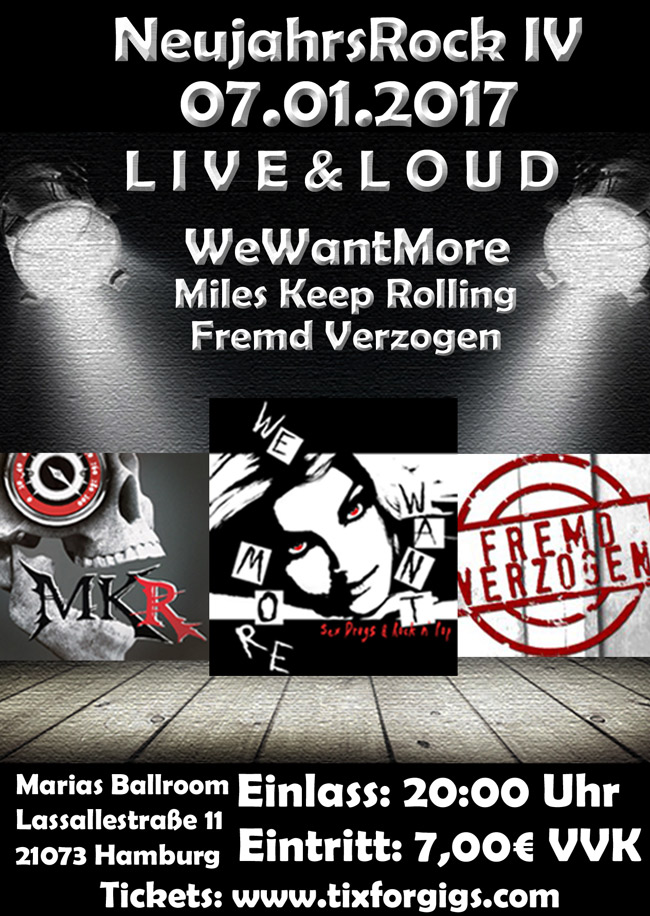 We Want More, Neujahrsrock IV